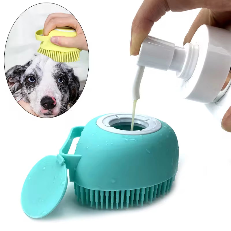 Silicone Pet Bath & Massage Glove for Dogs & Cats