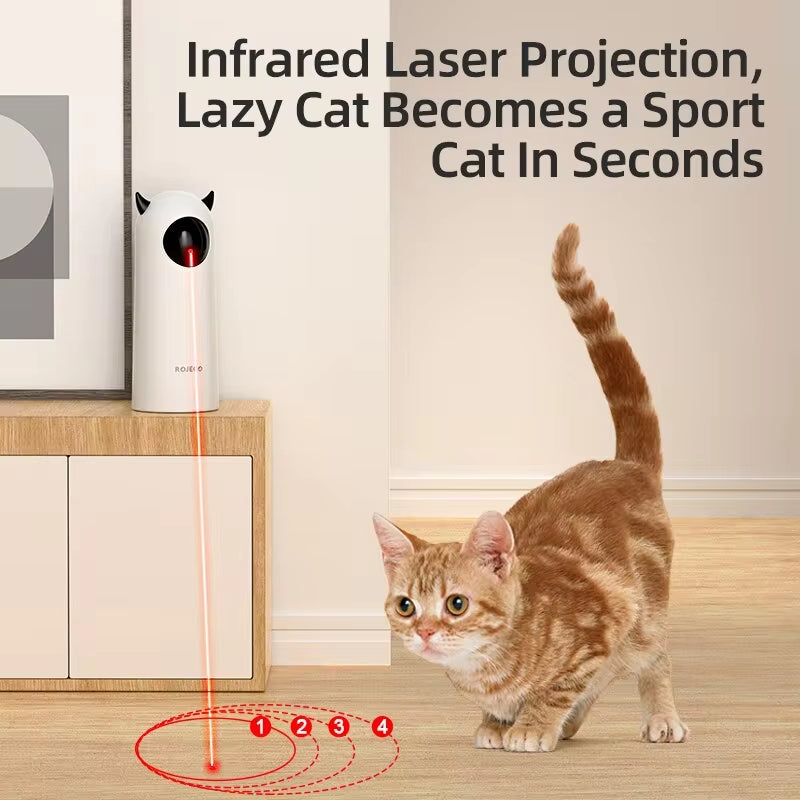Automatic Smart Pet Laser Toy – Interactive Fun for Cats & Dogs