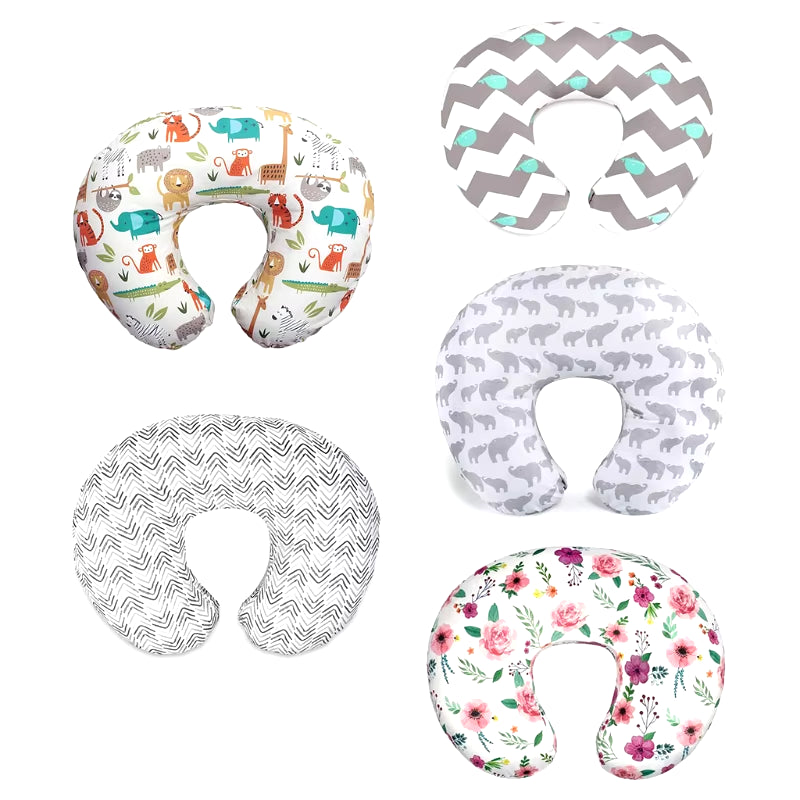 Cute U-Shaped Nursing Pillow Cover – Soft, Removable & Easy-Clean