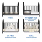Delta Children Eloise 4-in-1 Convertible Crib – GREENGUARD Gold Certified