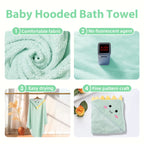 2-Pack Hooded Baby Towels – Soft, Cozy & Grow-With-Me Size (32x32”)