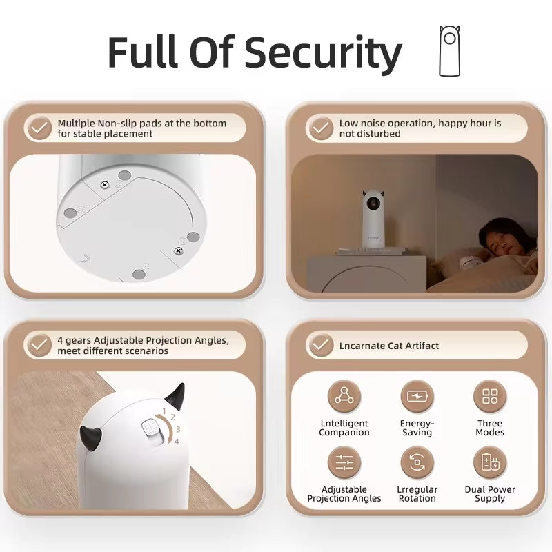 Automatic Smart Pet Laser Toy – Interactive Fun for Cats & Dogs