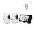 5” Baby Monitor – 2 Cameras, 1000ft Range, Night Vision, 2-Way Audio & Temp Sensor