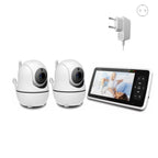 5” Baby Monitor – 2 Cameras, 1000ft Range, Night Vision, 2-Way Audio & Temp Sensor