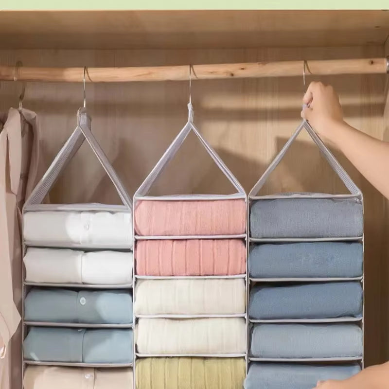 Hanging Closet Organizer – Multi-Layer Storage for Underwear, Pants & Clothes