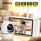 5” Video Baby Monitor – PTZ Camera, Zoom, Night Vision, Temp Sensor & Lullabies