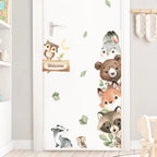 Cute Jungle Animal Wall Stickers