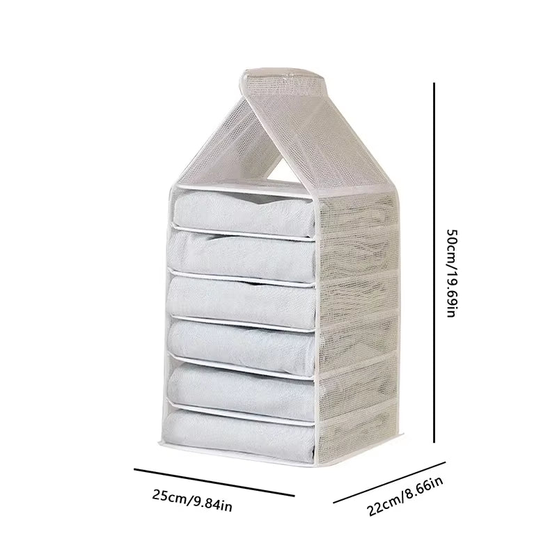 Hanging Closet Organizer – Multi-Layer Storage for Underwear, Pants & Clothes