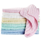 10-Pack Muslin Baby Washcloths – Ultra-Soft for Sensitive Skin