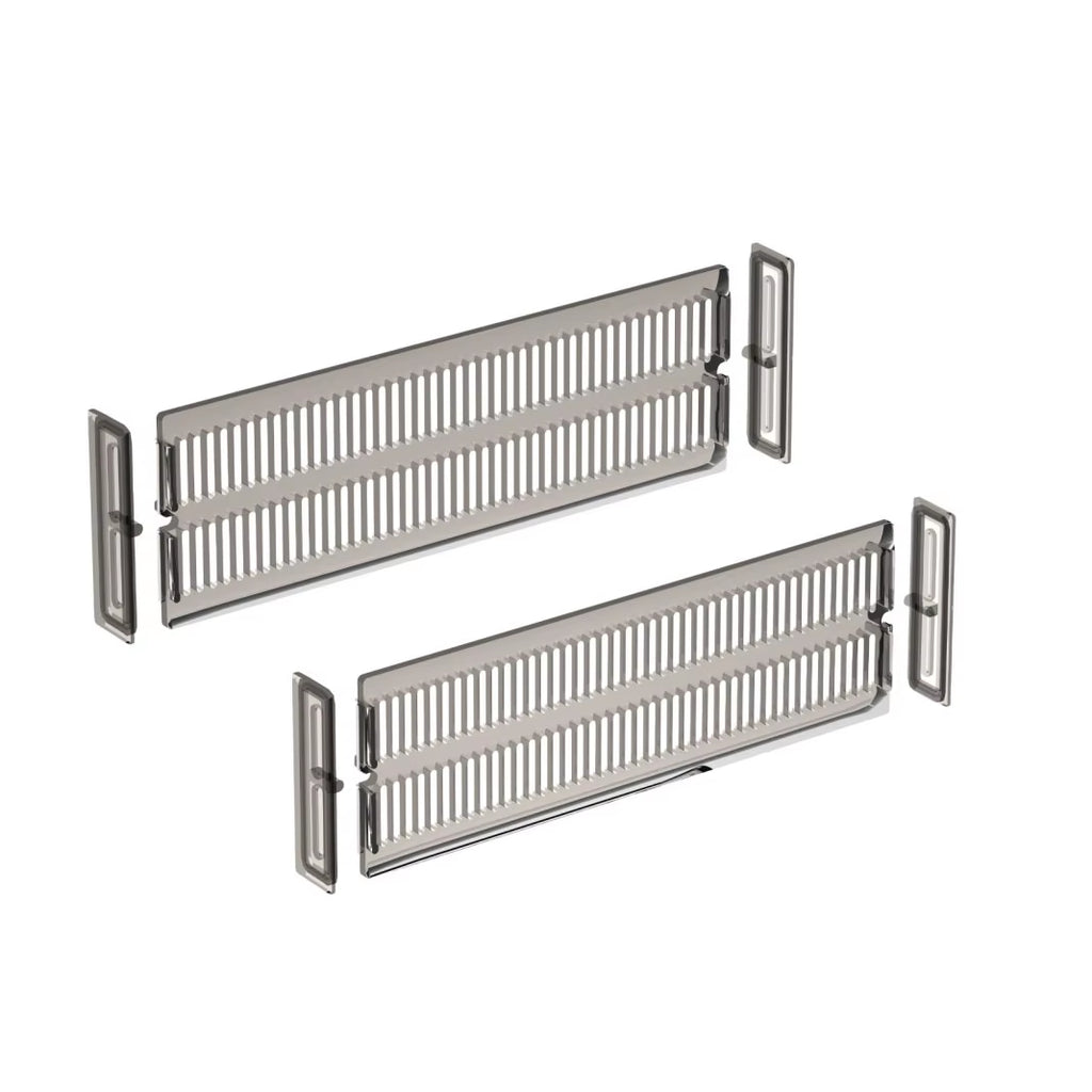 Drawer Divider Adjustable Length from 28 to 53.5 Cm, Kitchen Storage, Organiser, Plastic, Clear,