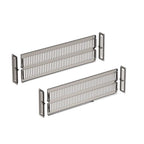 Drawer Divider Adjustable Length from 28 to 53.5 Cm, Kitchen Storage, Organiser, Plastic, Clear,