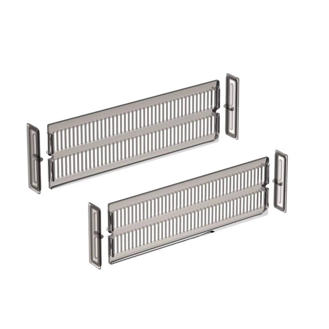 Drawer Divider Adjustable Length from 28 to 53.5 Cm, Kitchen Storage, Organiser, Plastic, Clear,