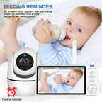 5” Video Baby Monitor – PTZ Camera, Zoom, Night Vision, Temp Sensor & Lullabies