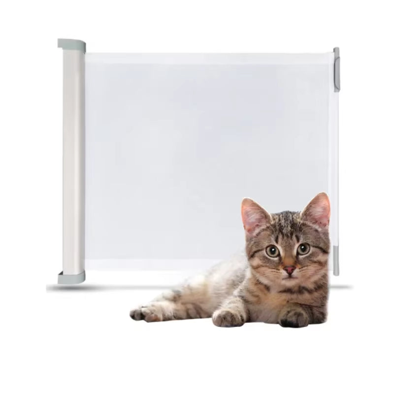 Adjustable Safety Gate – Retractable Mesh for Babies & Pets