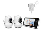 5” Baby Monitor – 2 Cameras, 1000ft Range, Night Vision, 2-Way Audio & Temp Sensor