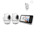 5” Baby Monitor – 2 Cameras, 1000ft Range, Night Vision, 2-Way Audio & Temp Sensor