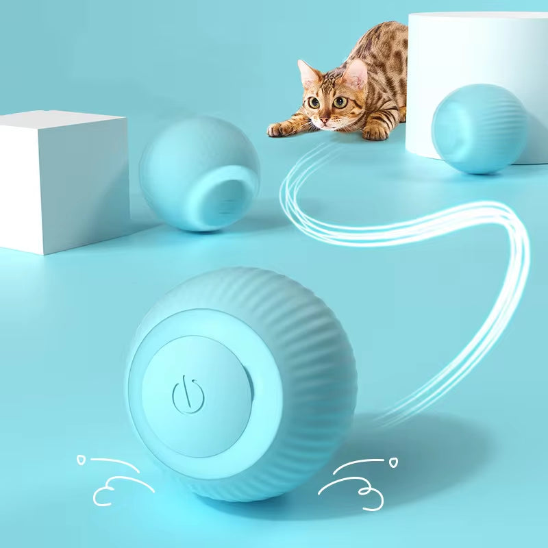 Smart Auto-Rolling Cat Toy Ball – Interactive, Self-Moving Fun for Indoor Cats & Kittens