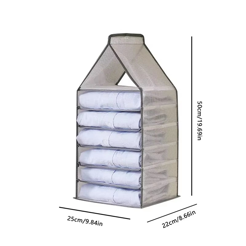 Hanging Closet Organizer – Multi-Layer Storage for Underwear, Pants & Clothes