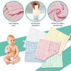 10-Pack Muslin Baby Washcloths – Ultra-Soft for Sensitive Skin
