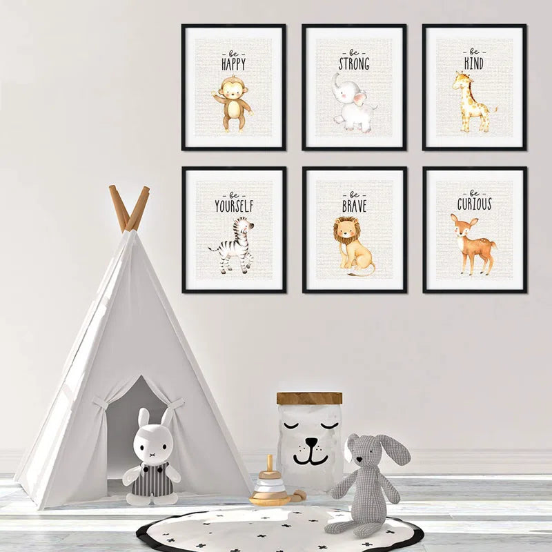 Crofford Animals 6 - Piece Paper Print