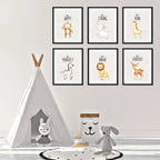 Crofford Animals 6 - Piece Paper Print