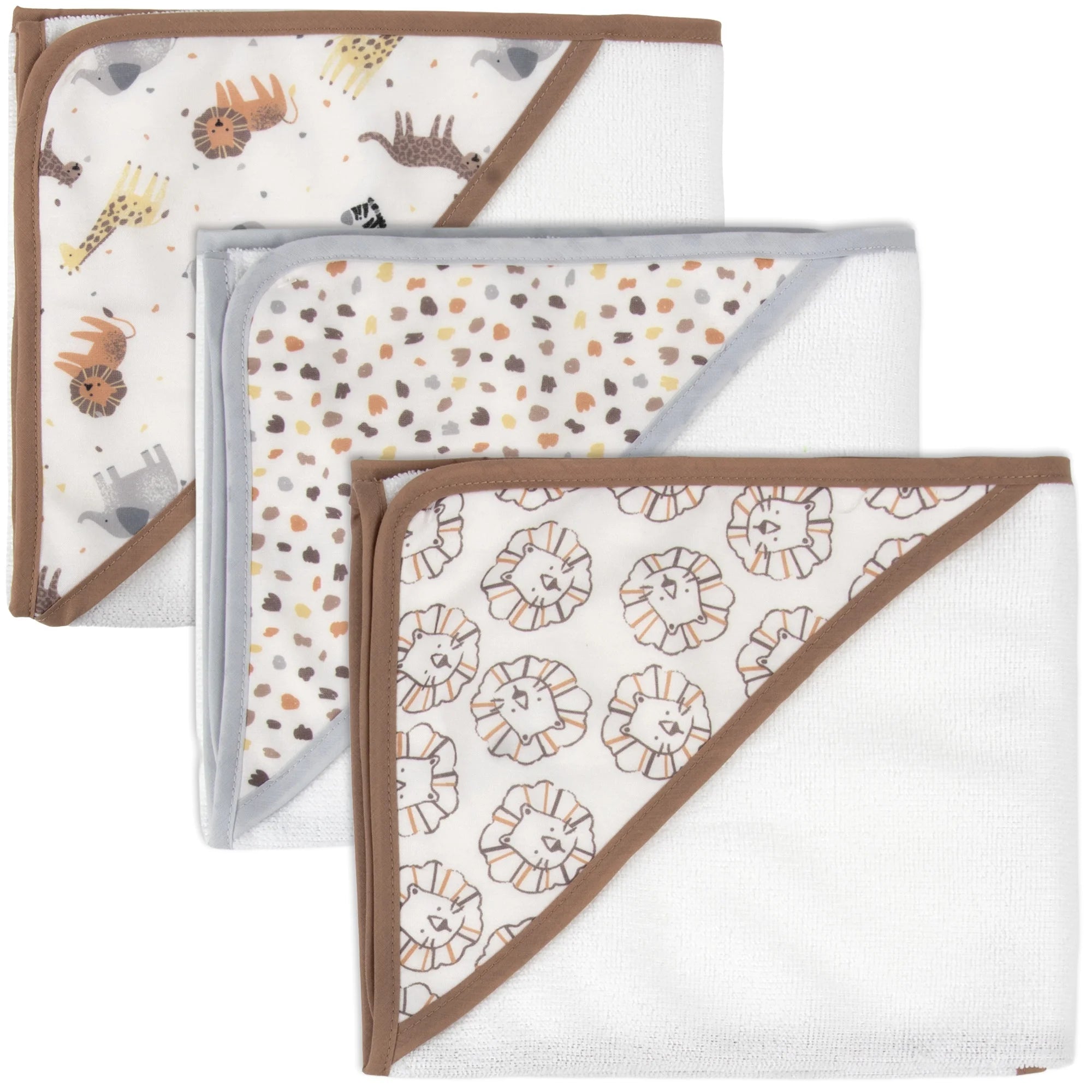 6-Piece Hooded Baby Towel & Washcloth Set – Soft, Cozy & Adorably Fun