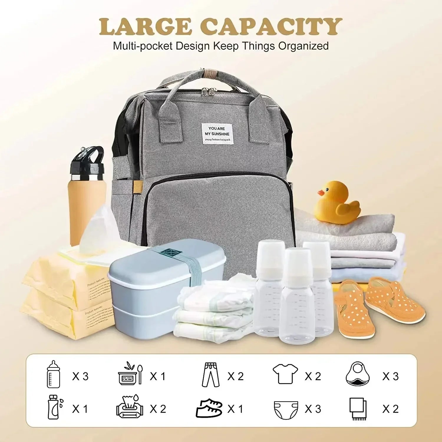 Mommy-Go Portable Crib Backpack