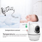 5” Baby Monitor – 2 Cameras, 1000ft Range, Night Vision, 2-Way Audio & Temp Sensor