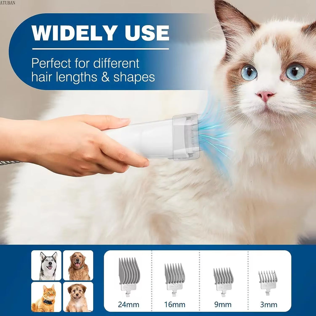 Pet Grooming Vacuum Kit – Effortless, Mess-Free Grooming at Home
