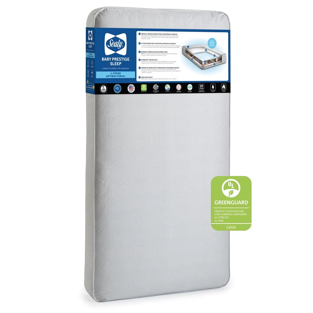 Ultra-Premium 2-Stage Baby Mattress – Waterproof, Extra Firm, 204 Coils