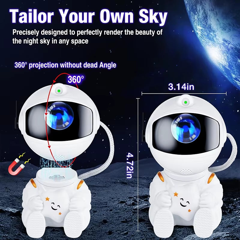 Astronaut Galaxy Projector Night Light – Starry Sky Lamp