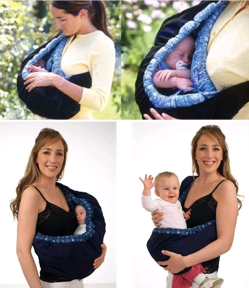 Newborn Baby Carrier – Soft Cotton Back Carrier & Feeding Bag for Babies