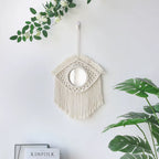 Boho Macrame Round Wall Mirror