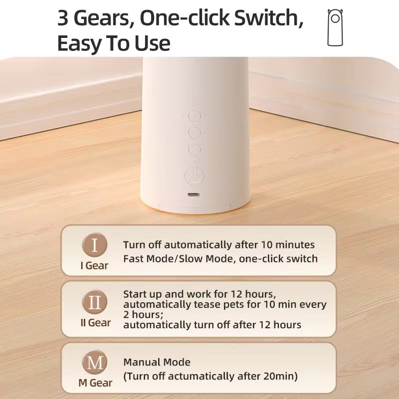 Automatic Smart Pet Laser Toy – Interactive Fun for Cats & Dogs