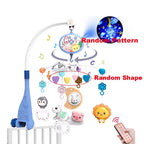 Musical Crib Mobile – Lights, Projection & Remote Control for Soothing Sleep