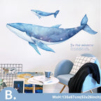 Dreamland Whale Wall Stickers – Waterproof Nursery Décor