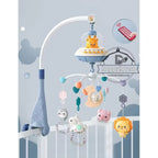 Musical Crib Mobile – Lights, Projection & Remote Control for Soothing Sleep