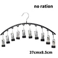 Portable 10-Clip Hanger – Space-Saving Organizer for Hats, Socks & More