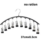 Portable 10-Clip Hanger – Space-Saving Organizer for Hats, Socks & More