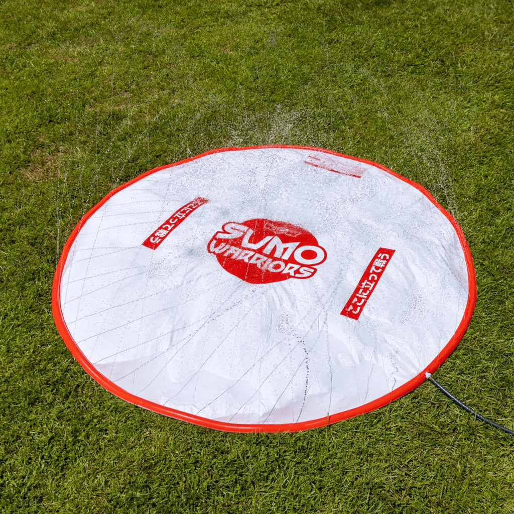 WOW Watersports 10Ft Sumo Wrestling Spray Pad with 2 Sumo Belly-Bumpers