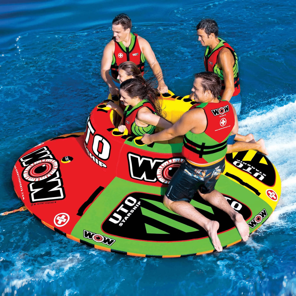 WOW Watersports UTO Starship up to 5 Person Towable with outside Deck