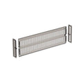 Drawer Divider Adjustable Length from 28 to 53.5 Cm, Kitchen Storage, Organiser, Plastic, Clear,