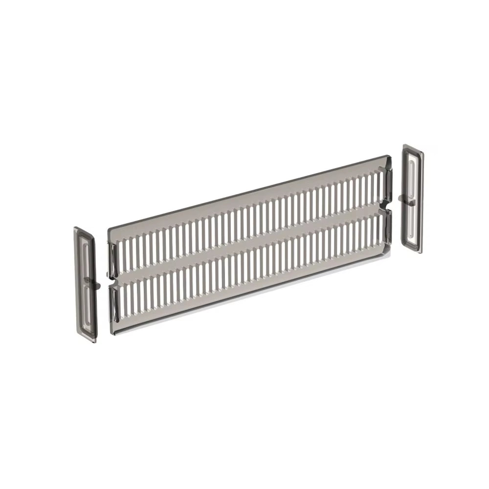 Drawer Divider Adjustable Length from 28 to 53.5 Cm, Kitchen Storage, Organiser, Plastic, Clear,