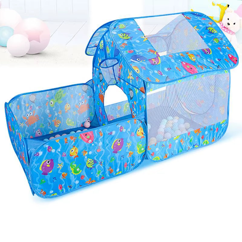 3 Pcs/Set Children'S Tent Tipi Ball Pool for Kids Portable Baby Wigwam Playhouse with Crawling Tunnel Baby Ocean Ball Pit Teepee