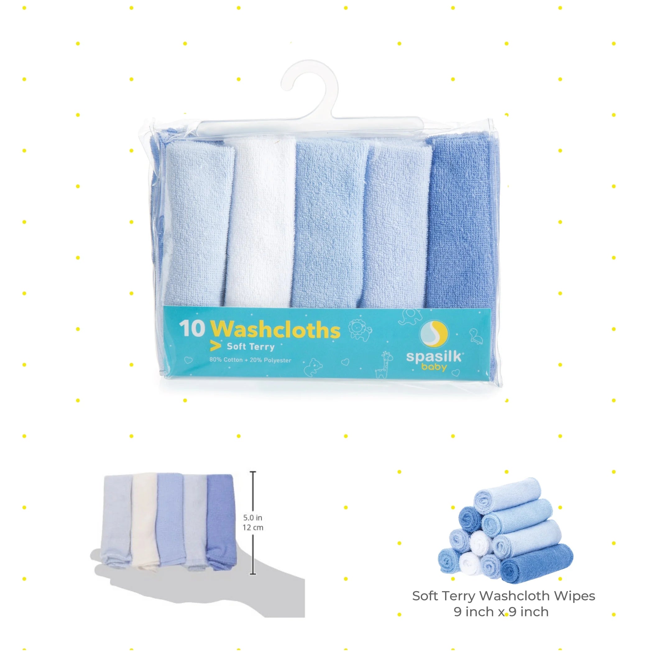 Baby Terry Washcloth Bath Set