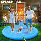 3-in-1 Kids Water Play Mat – Sprinkler, Splash Pad & Baby Pool for Toddlers 1-5 Years