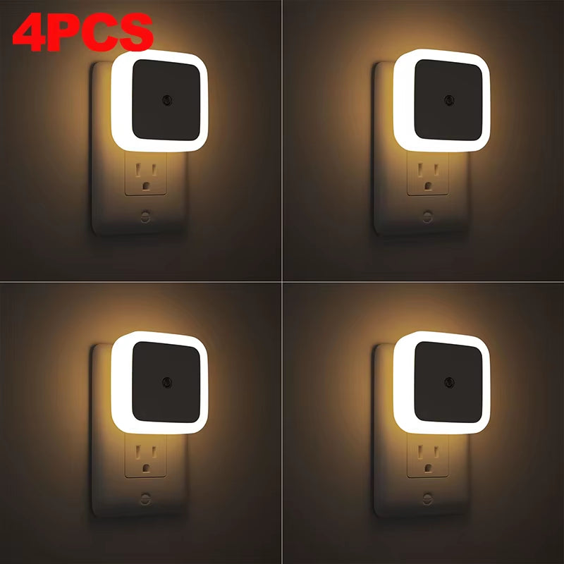 1–8 Pack Plug-In Night Lights – Soft White for Nursery, Kids & Pet Spaces