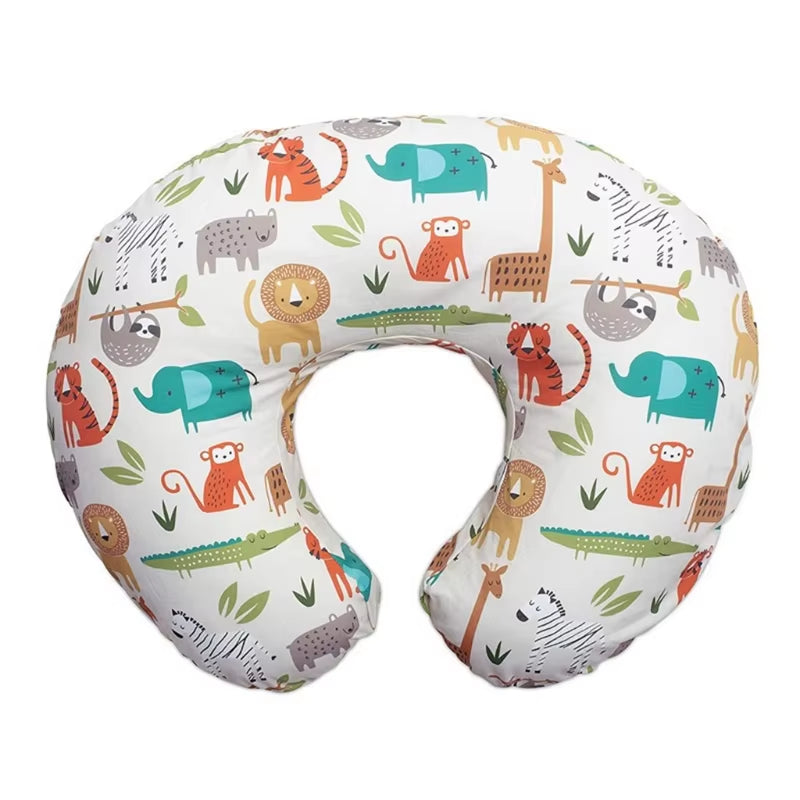 Cute U-Shaped Nursing Pillow Cover – Soft, Removable & Easy-Clean