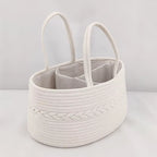 Multi-Use Diaper Bag & Organizer – Portable Cotton Rope Storage for Mom & Baby