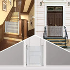 Adjustable Safety Gate – Retractable Mesh for Babies & Pets